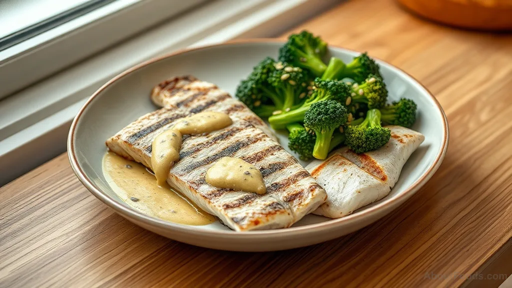 Grilled sardines with tahini-dressed broccoli, a bone-health calcium source