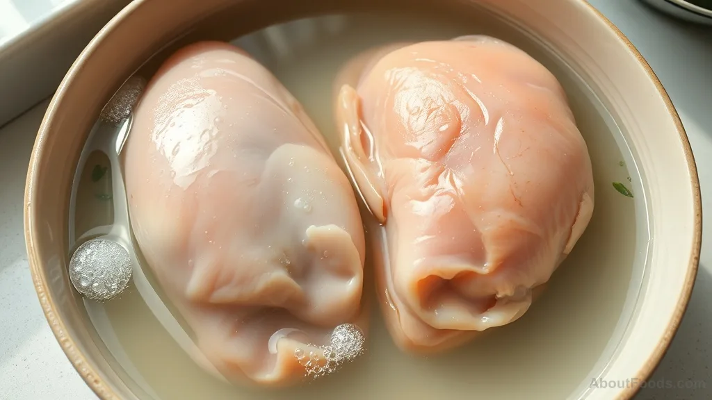 Comparison of raw and brined chicken breasts
