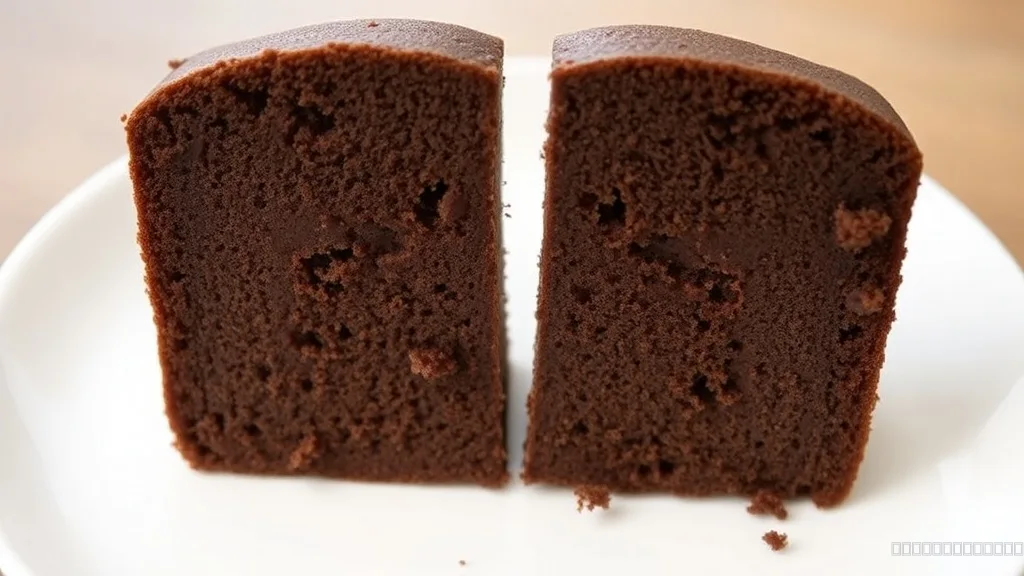 Comparison of chocolate cake with and without coffee