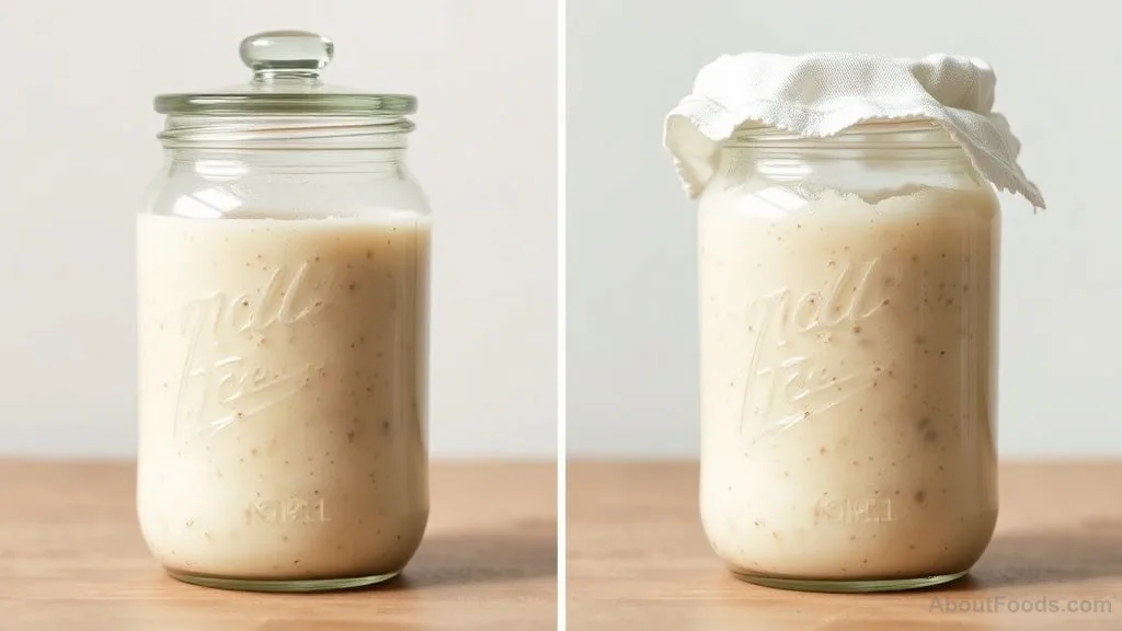 Comparison of sourdough starters in sealed versus vented containers