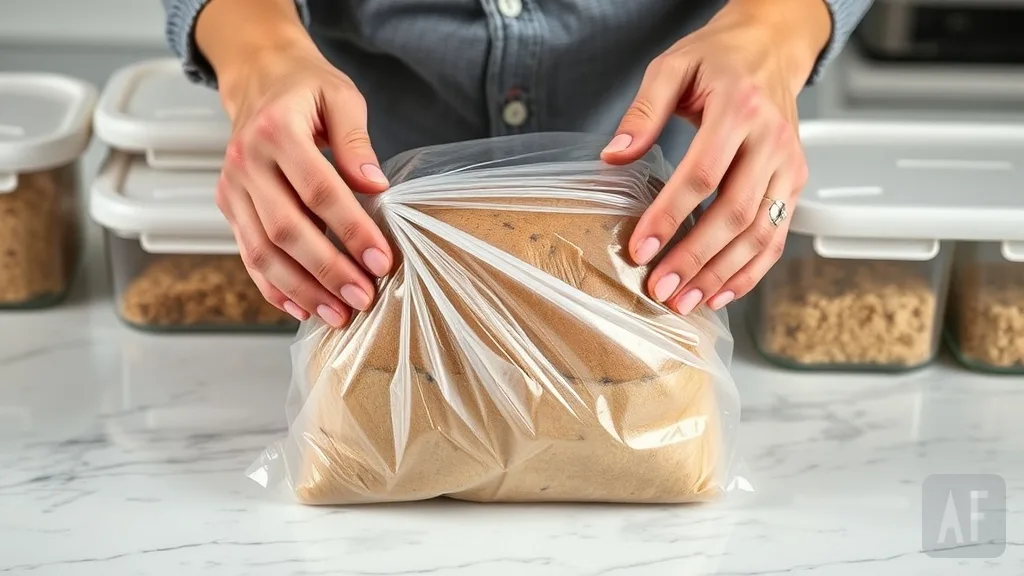 Properly wrapping bread for freezer storage