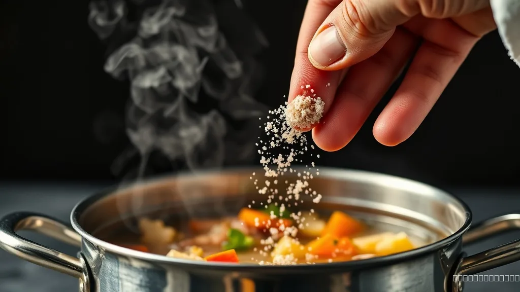 Adding MSG to a pot of homemade soup