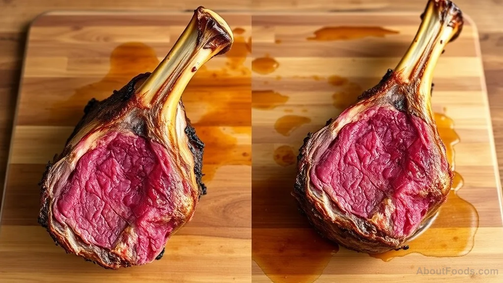 Comparison of lamb shanks cooked at different temperatures