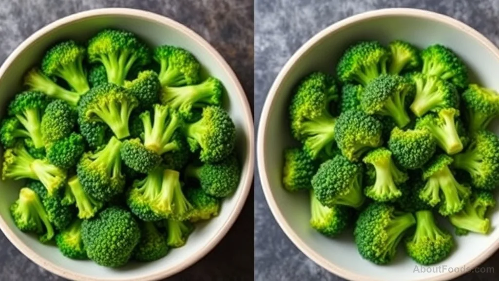 Comparison of broccoli cooked from frozen versus thawed first