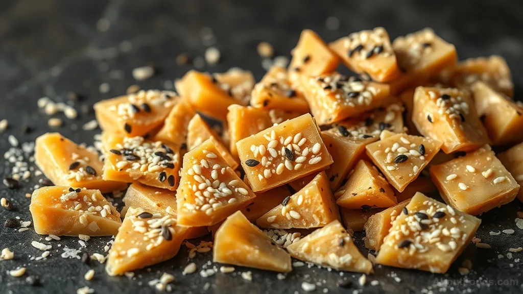 Sesame Toffee with Coconut