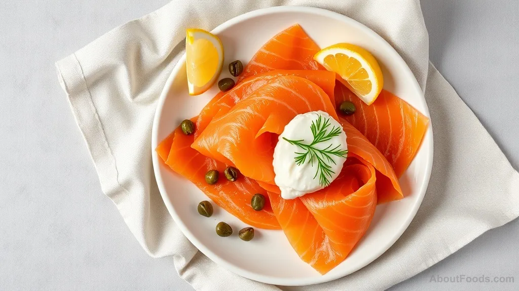 Smoked Salmon with Cream Cheese and Capers