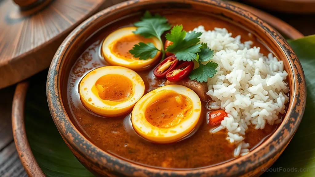 Egg Curry with Tamarind