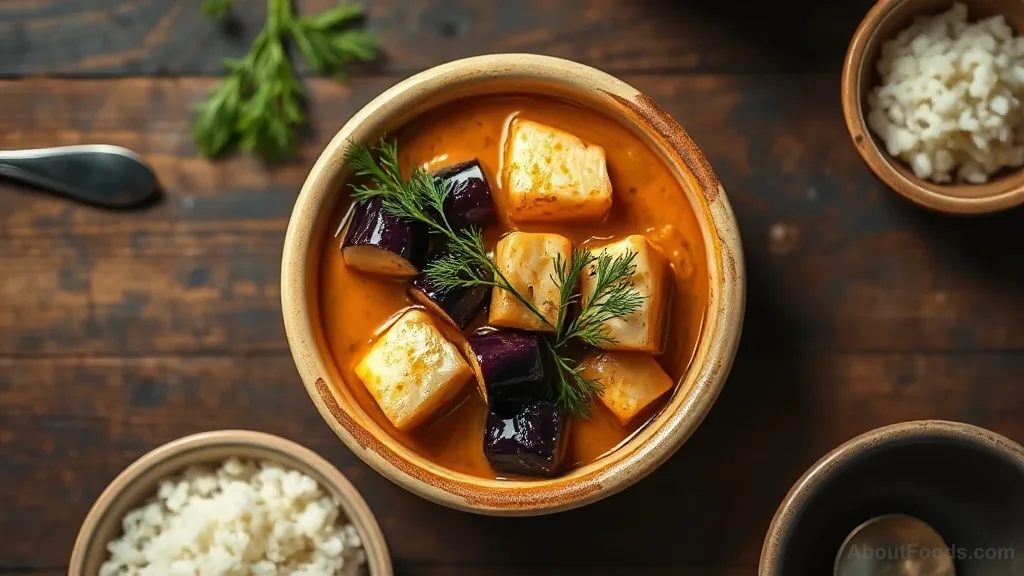 Fish Curry with Eggplant