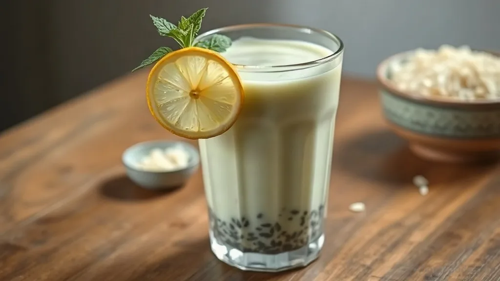 Lahpet Yay with Basmati Rice Milk and Stachyose