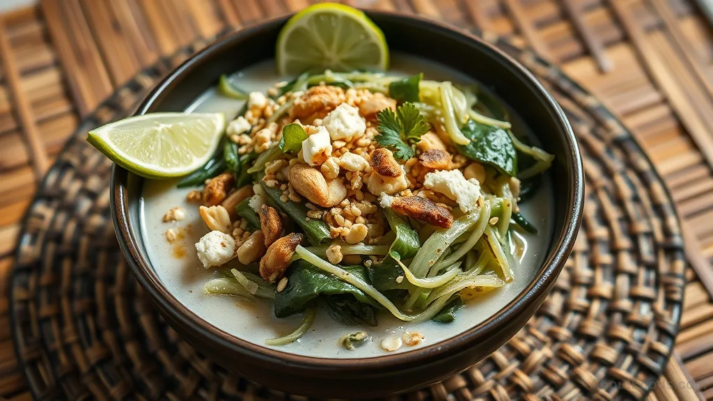 Lahpet Yay with Arborio Rice Milk and Ajugose