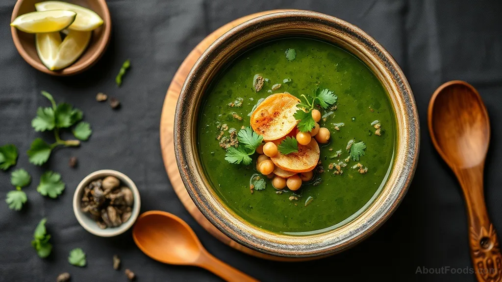 Lahpet Yay with Freekeh Milk and Hydrogenated Starch (Burmese Fermented Tea Leaf Soup)
