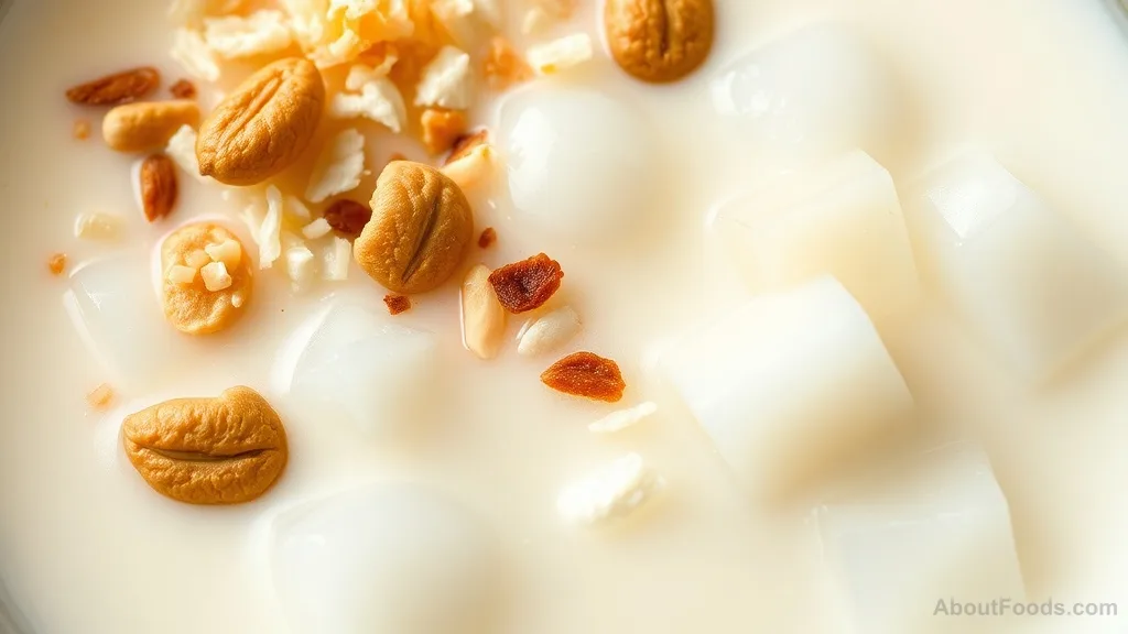 Shwe Yin Aye with Marolo Jelly (Burmese Coconut Cream Tapioca Dessert)