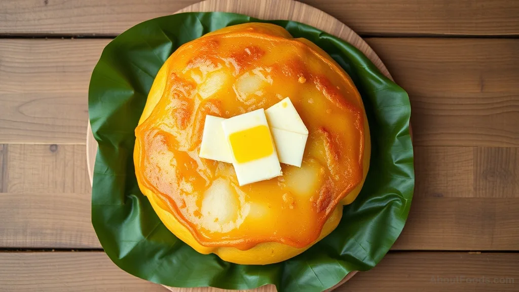 Bibingka with Salted Egg and Cheese