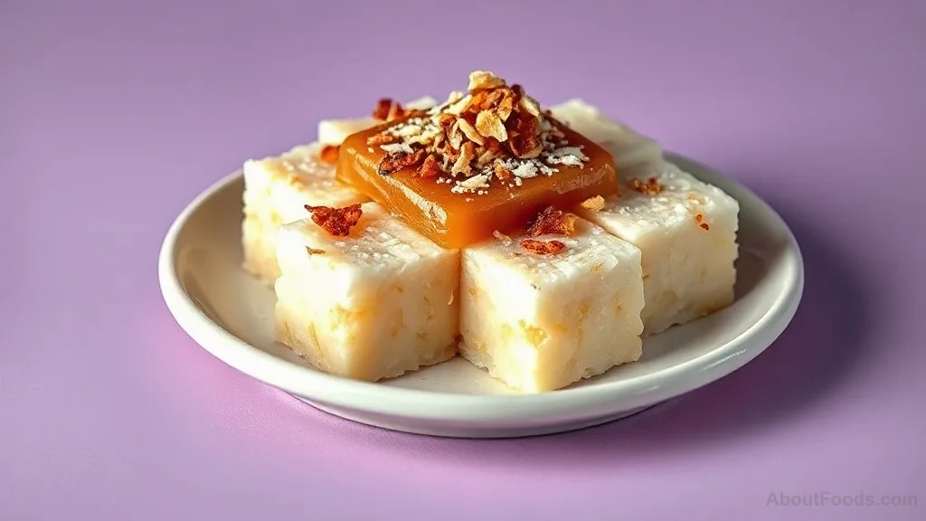 Biko with Latik (Sticky Rice Cake with Coconut Caramel)