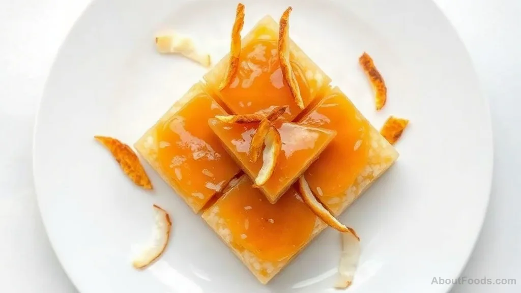 Biko with Macapuno (Filipino Sticky Rice Cake with Coconut Jam)