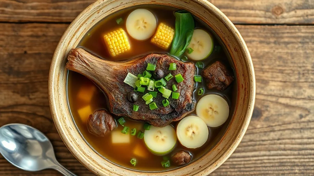 Bulalo with Saba Banana (Beef Shank Soup with Sweet Plantains)