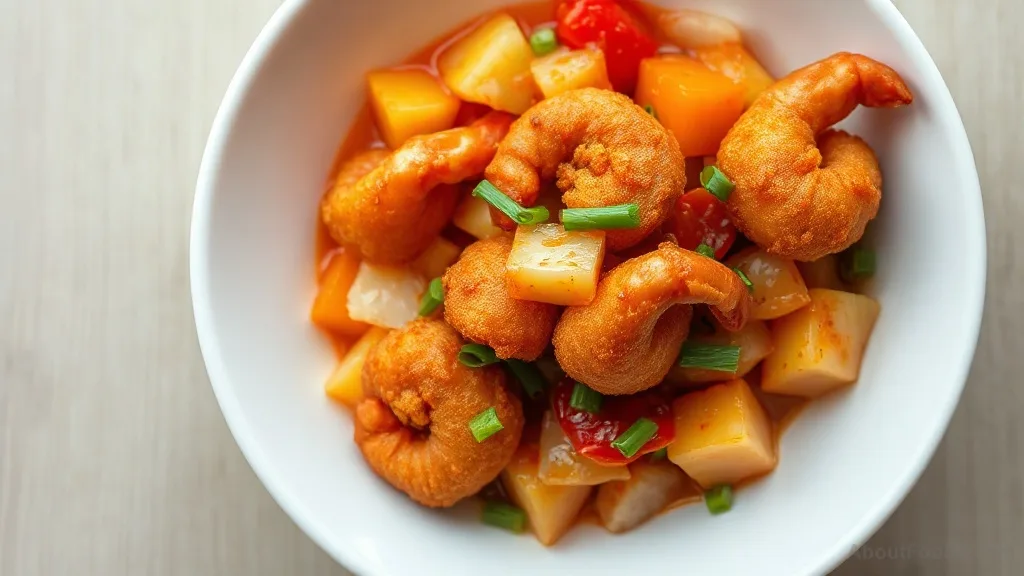 Camaron Rebosado with Sweet and Sour Sauce