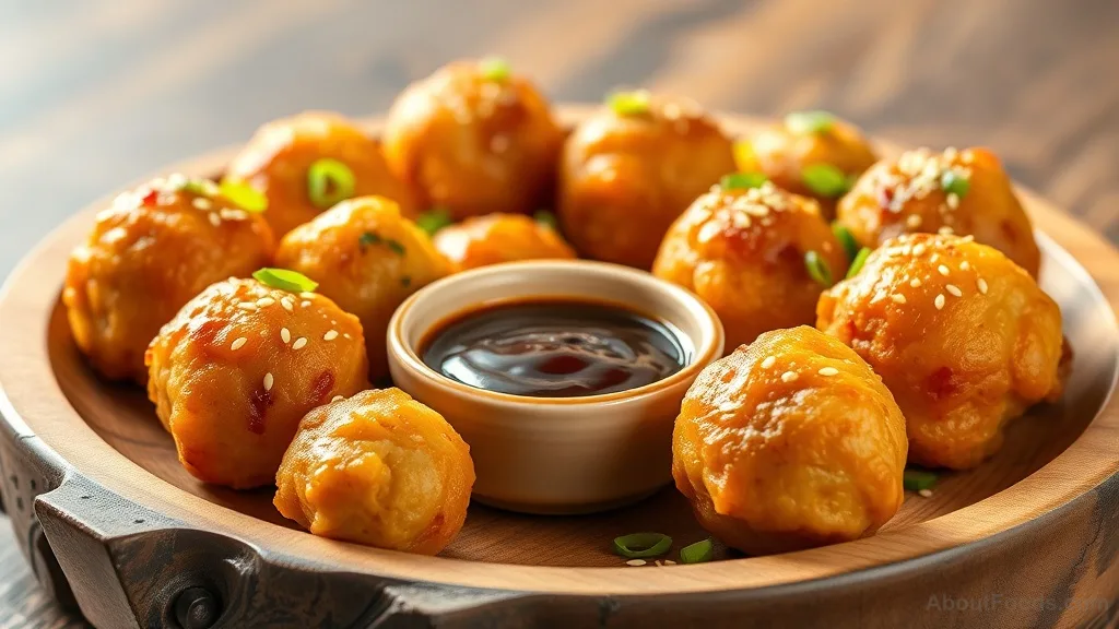 Filipino Fish Balls with Sweet Hoisin Sauce (Bola-Bola na Isda)