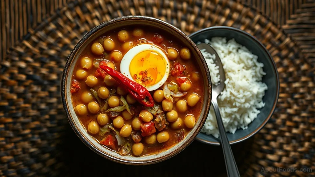 Ginisang Monggo with Rice and Egg