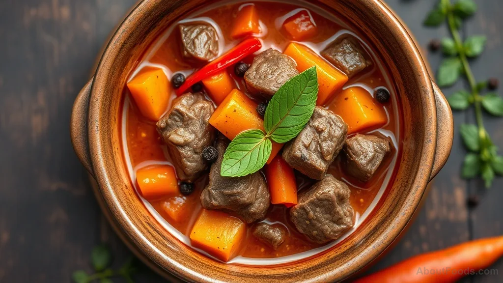 Mechado with Bell Peppers