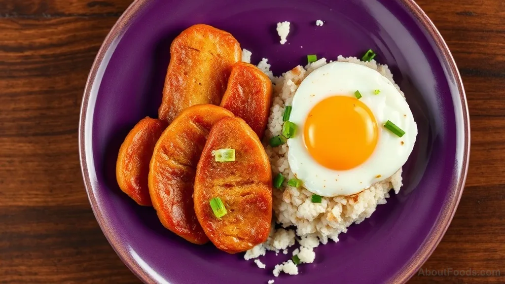 Spamsilog (Spam with Garlic Rice and Fried Egg)