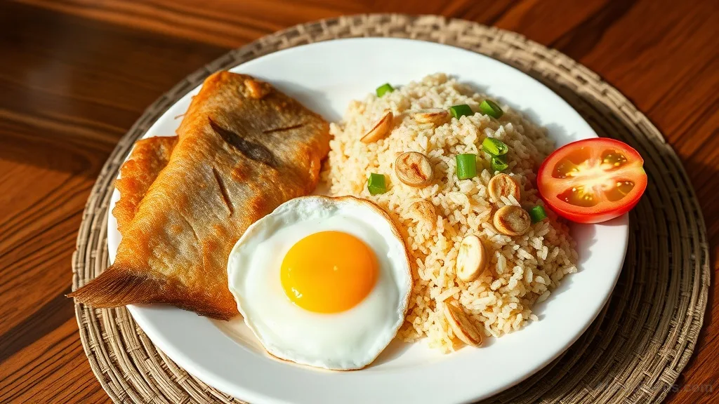 Tuyo with Garlic Rice and Egg (Pinoy Breakfast Favorite)