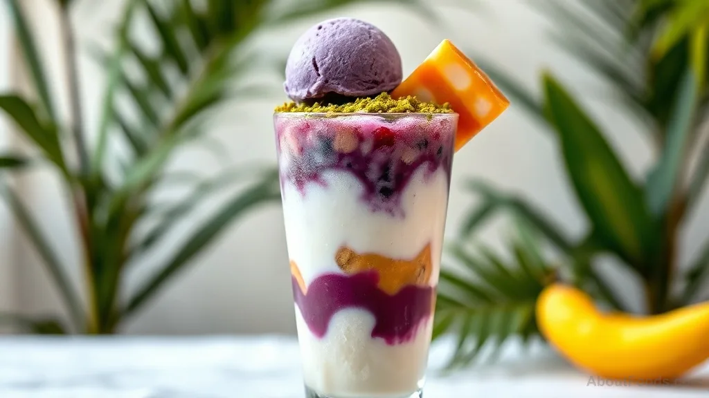 Ube Con Yelo with Leche Flan