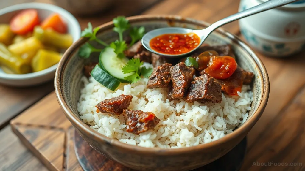 Com Tam with Bulgogi and Sambal Terasi: A Southeast Asian-Korean Fusion Plate