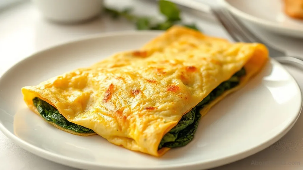 Imeruli Cheese and Spinach Omelette