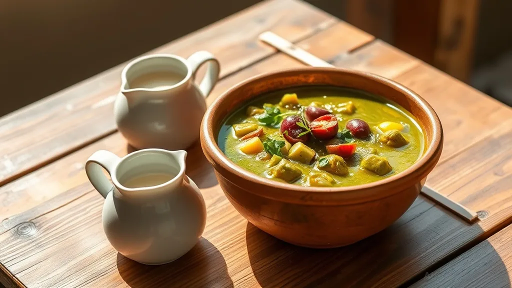 Chakapuli with Bruneian Rice Milk