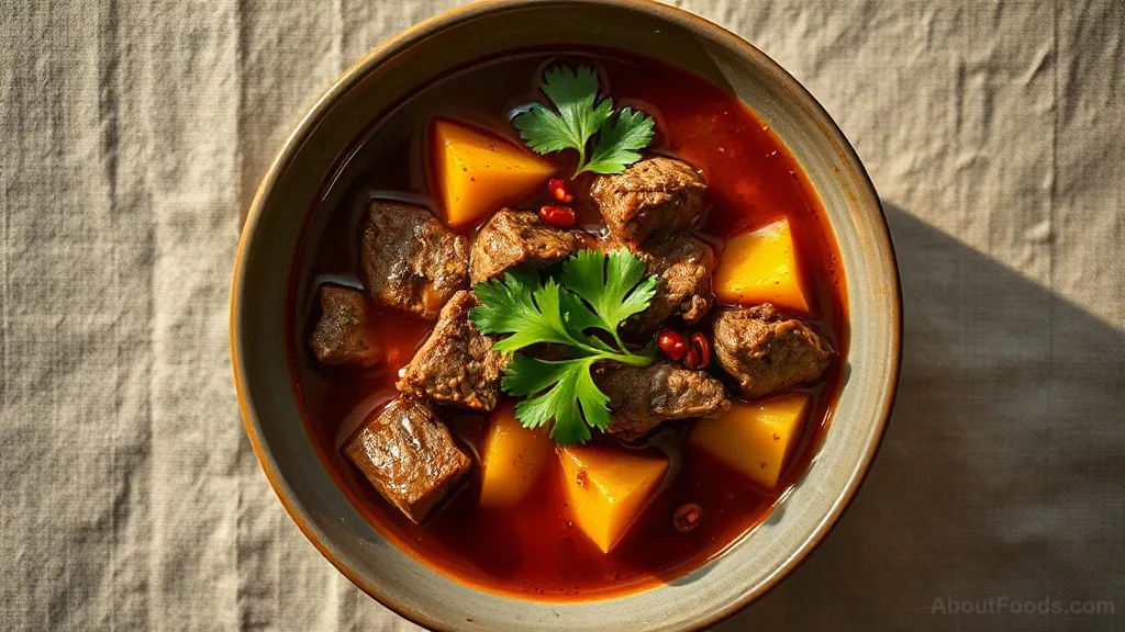 Chashushuli with Parsnip – Georgian Beef Stew