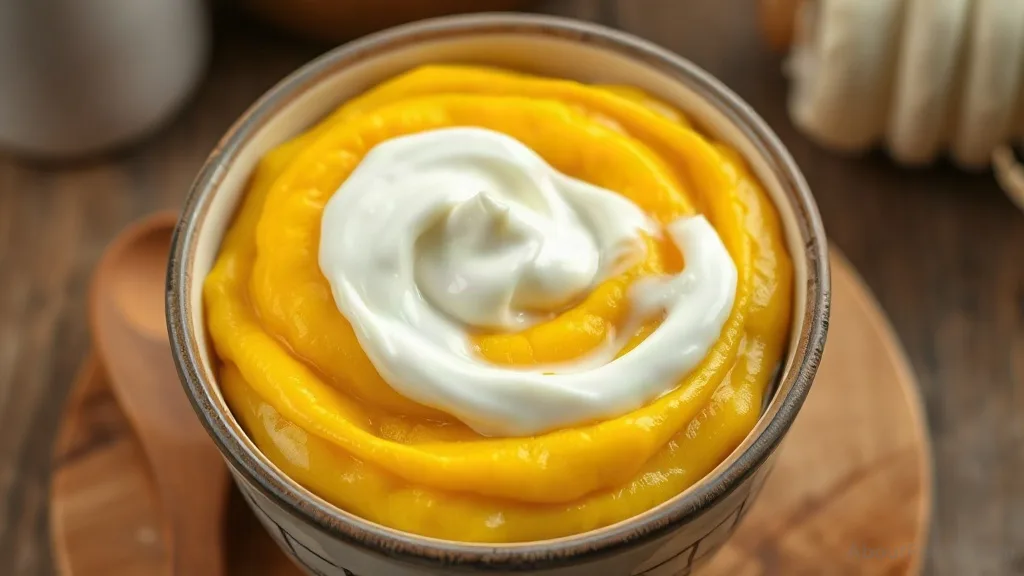 Elarji (Georgian Cheese Cornmeal Porridge) with Yogurt