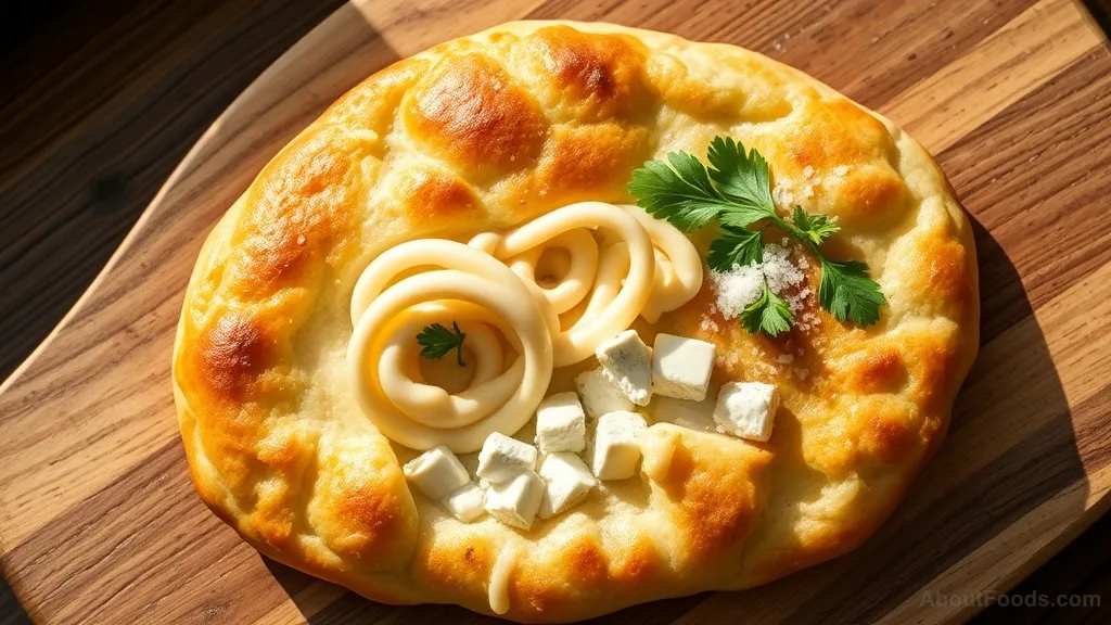 Khachapuri Imeruli (Imeretian Cheese-Filled Bread)