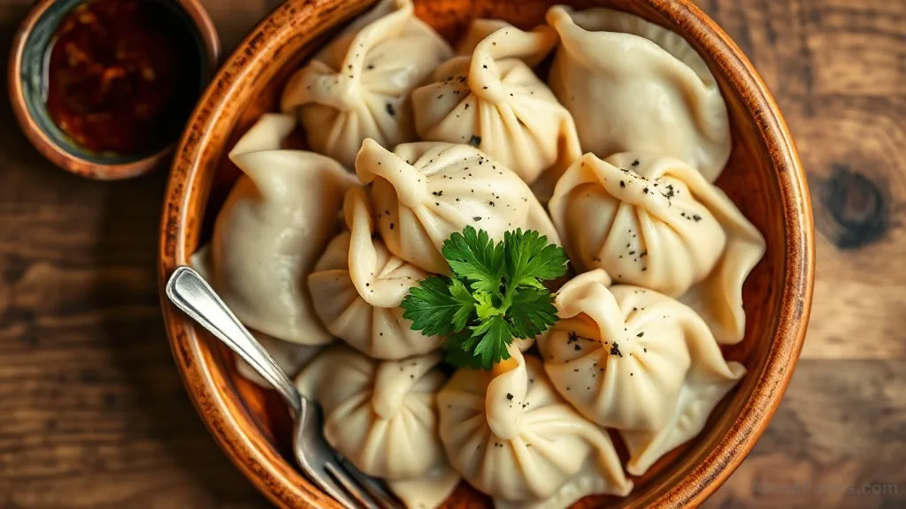 Khinkali with Spinach and Cheese (Georgian Dumplings)