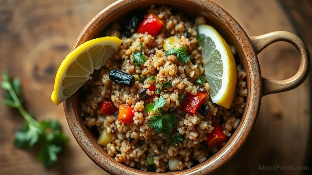 Ostri with Amaranth and Quinoa
