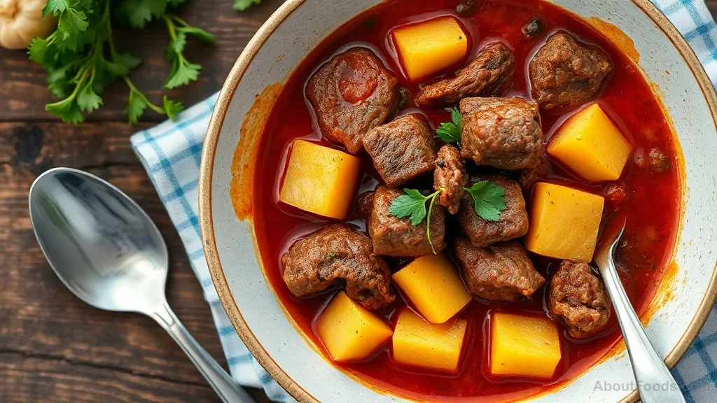 Ostri (Georgian Beef Stew) with Jackfruit and Breadfruit