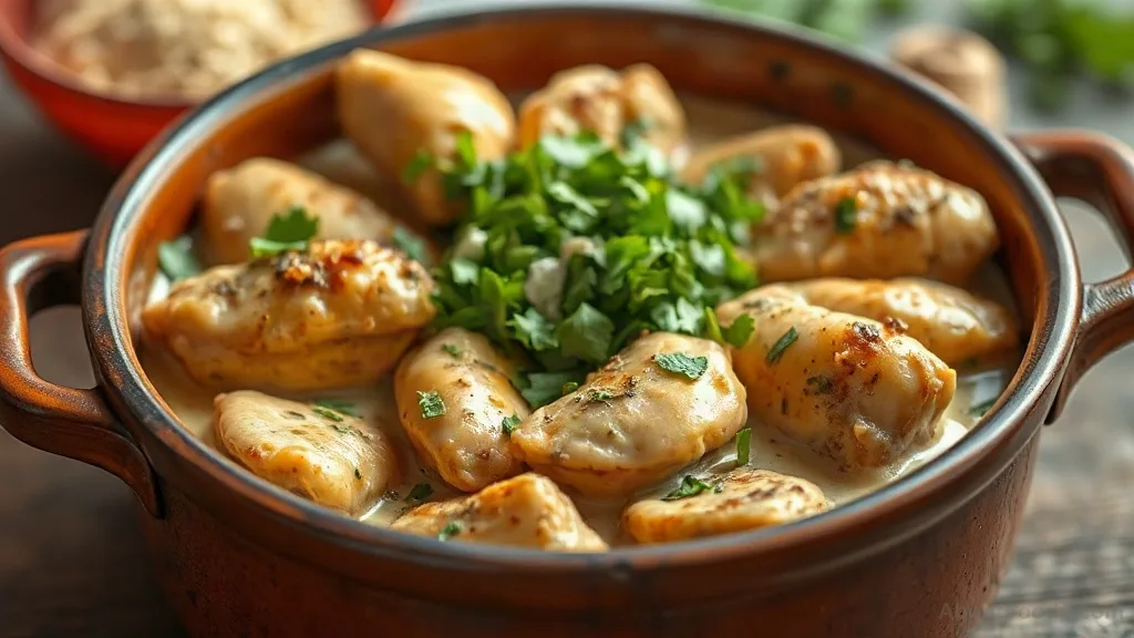 Shkmeruli with Coriander and Tarragon: Georgia's Garlicky Chicken in Milk