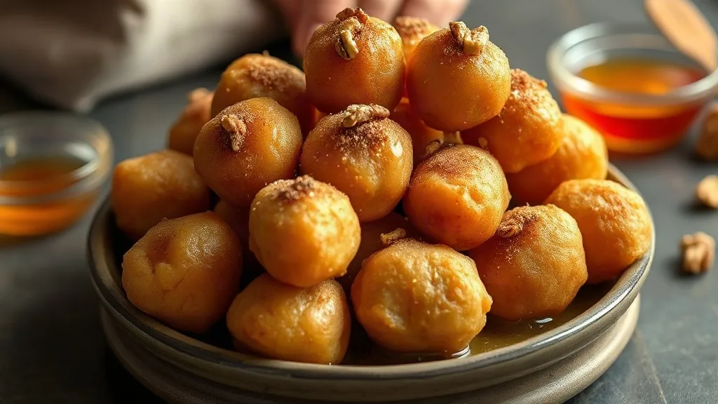 Loukoumades with Honey