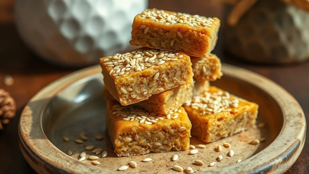 Pasteli: Traditional Greek Sesame Honey Bars