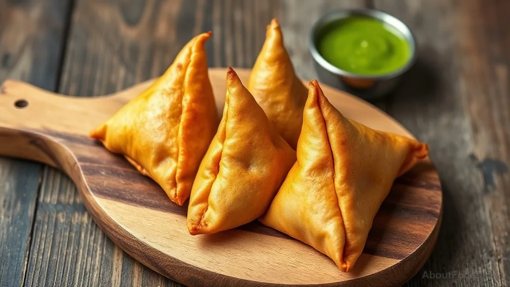 Paneer Samosa with Potato and Pea
