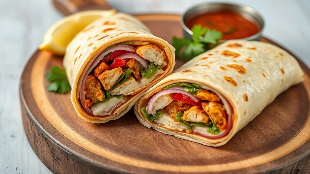 Indian-Style Chicken Roll (Chicken Kathi Roll)