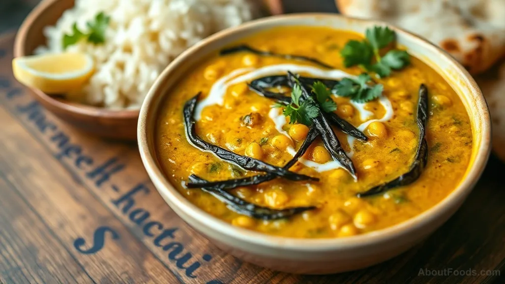 Dhal Curry with Kelp (Masoor Dal with Seaweed)