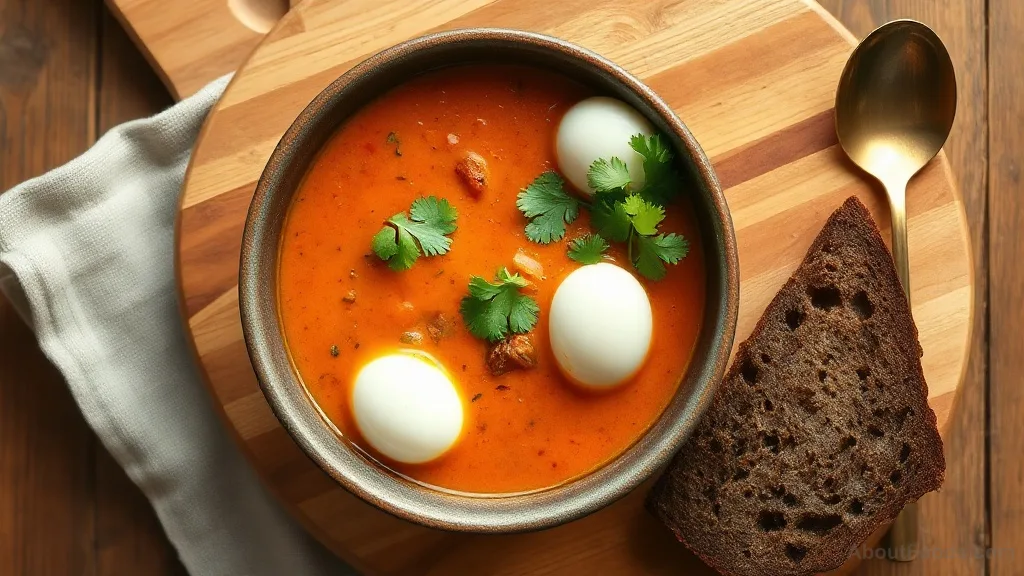 Egg Curry with Rye (Andhra-Style)
