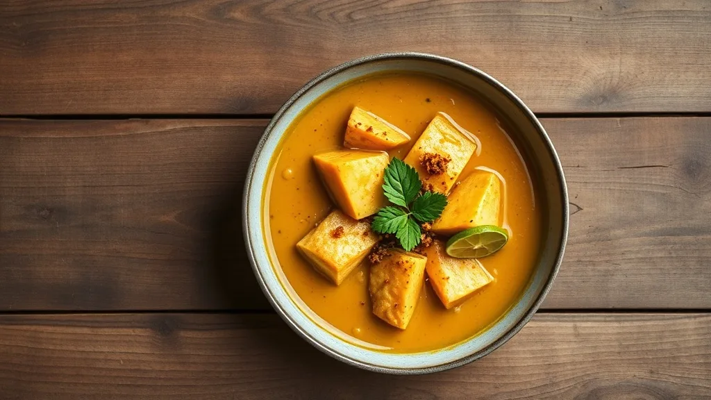 Traditional Indian Fish Curry with Taro Root (Meen Kootu)