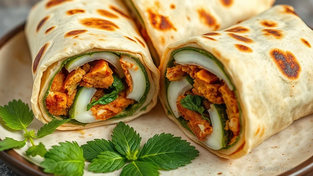 Frankie Chicken (Mumbai-Style Chicken Wraps)