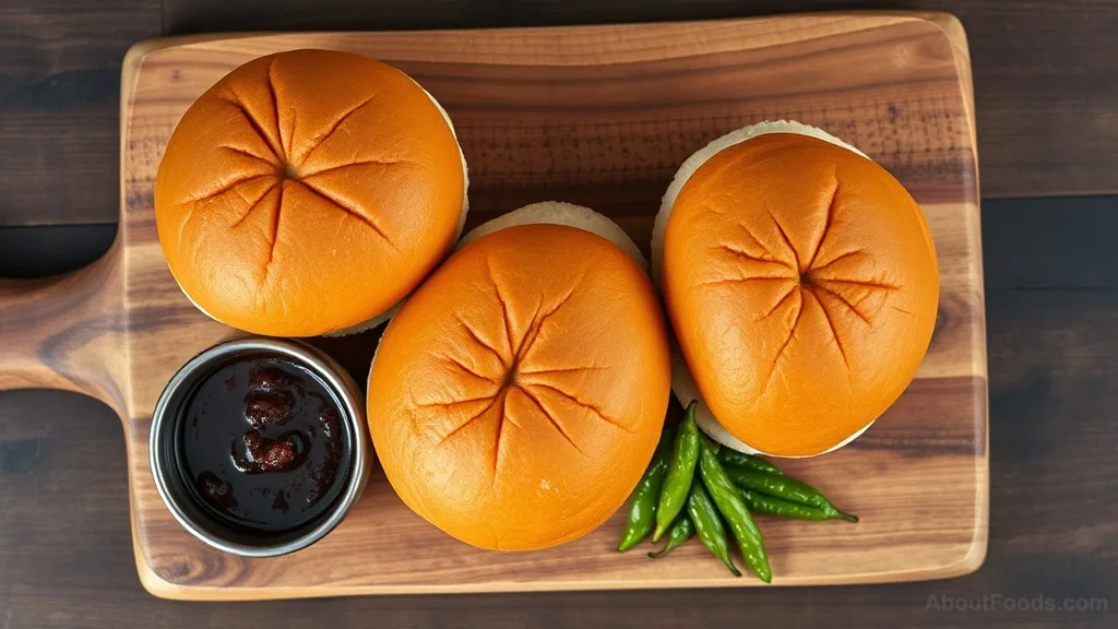 Mumbai-Style Vada Pav with Garlic Chutney and Fried Chili