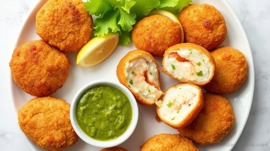 Crispy Golden Prawn Cutlets