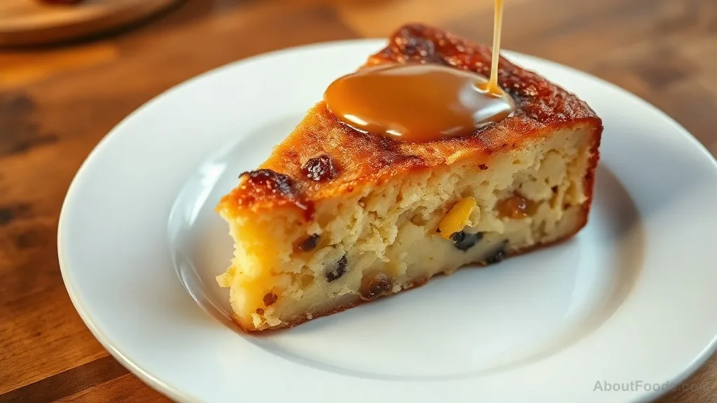 Bread Pudding with Raisins and Mixed Peel