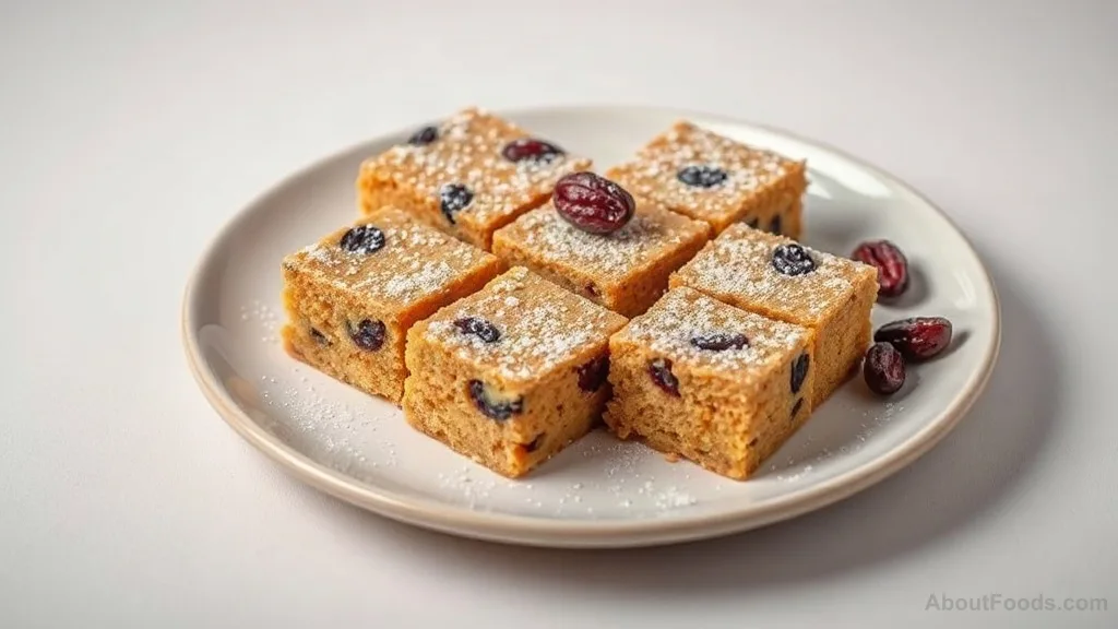 Peanut Cake with Raisins