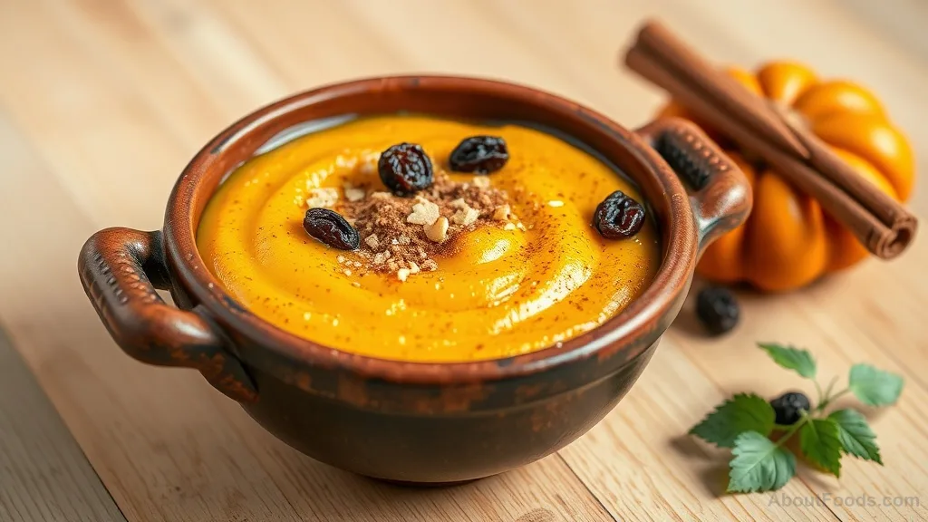 Pumpkin Pudding with Raisins